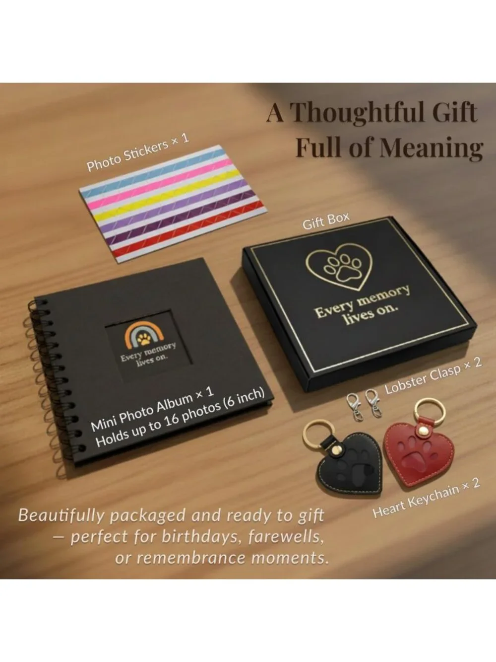 Pet Fur Keepsake Keychain - Memory Charm for Dog & Cat Lovers, Pet Memorial Gift